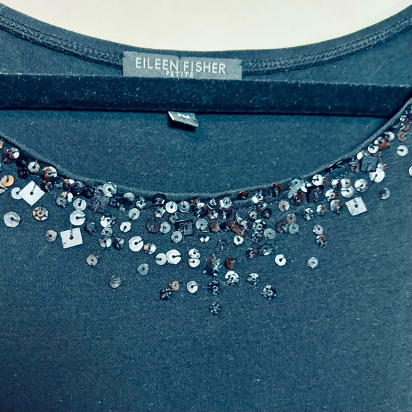 Eileen Fisher Tank top, black, petite medium - Picture 5 of 6